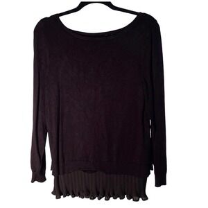 Charter Club Chiffon Sweater | Small